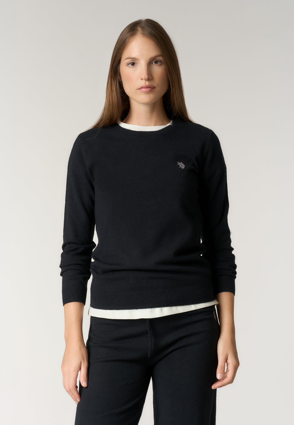 Maglia girocollo con logo