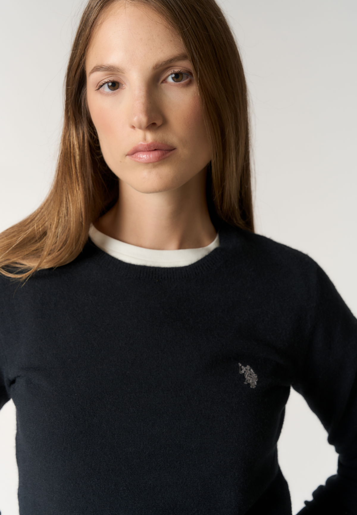 Maglia girocollo con logo