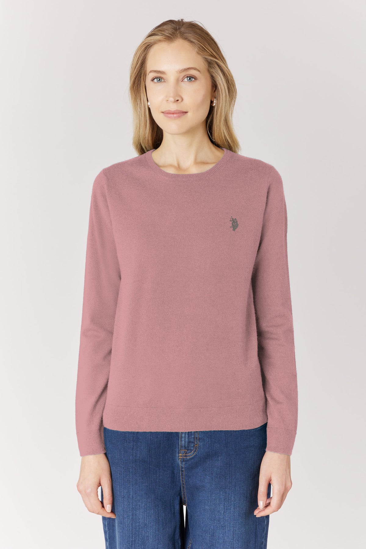 Maglia girocollo con logo