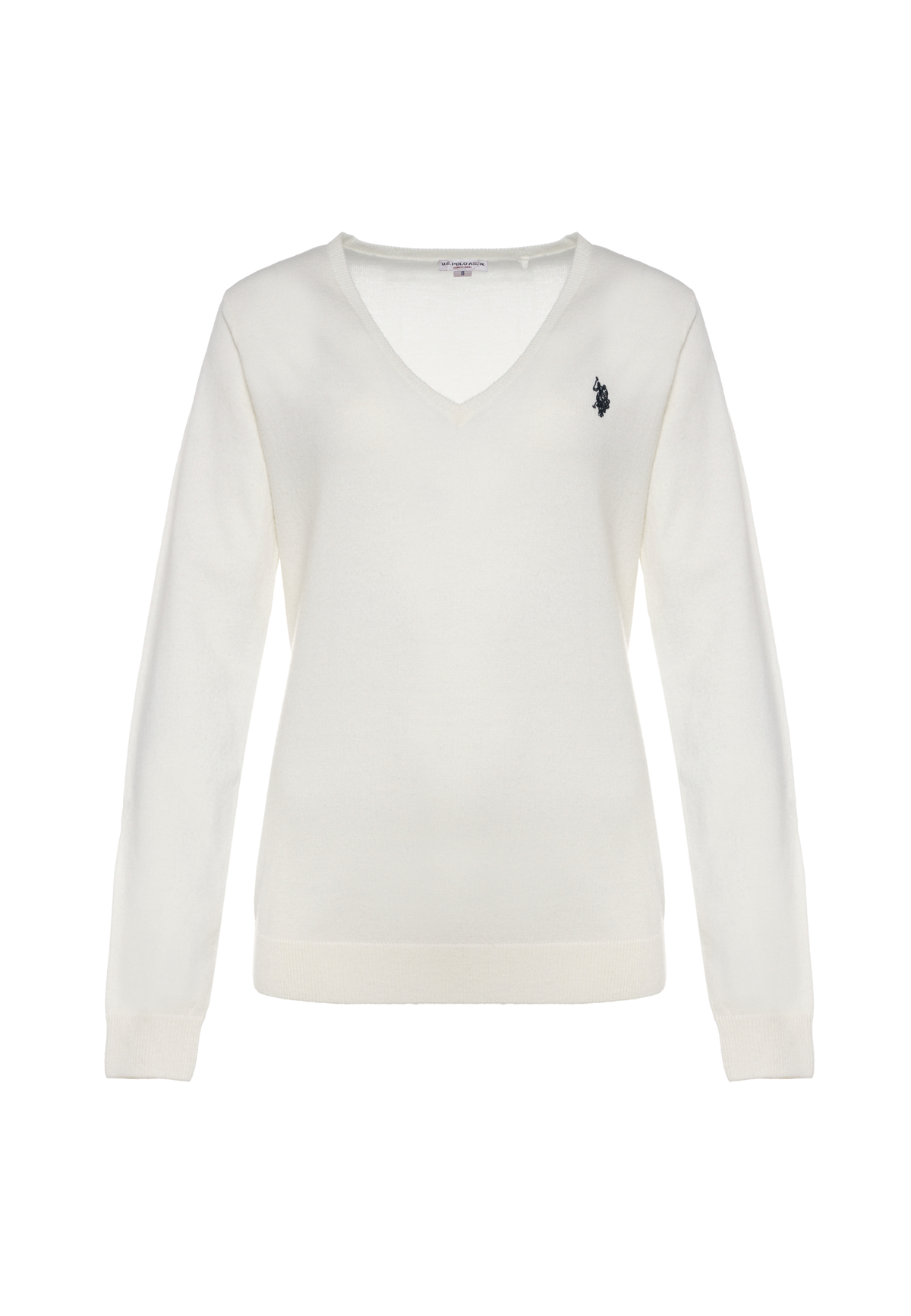 Maglia con scollo a V e logo Double Horsemen