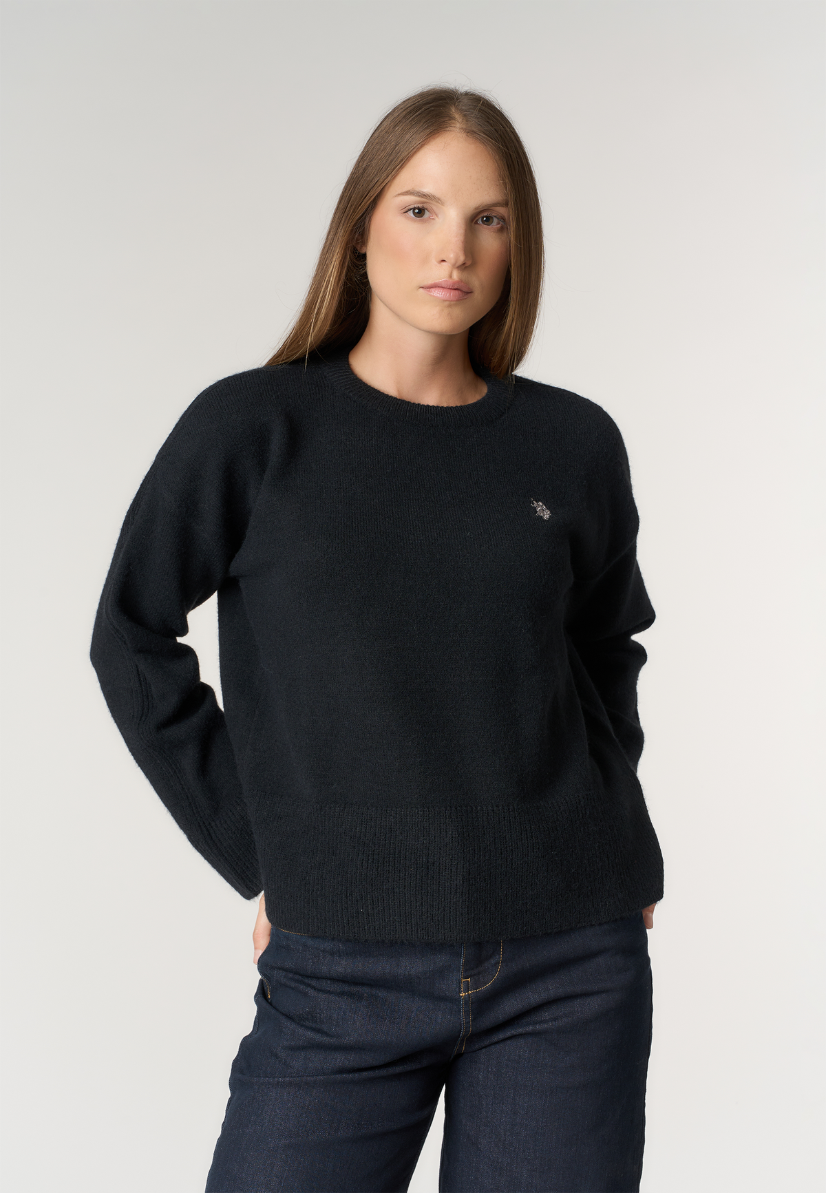 Maglia girocollo con logo Double Horsemen