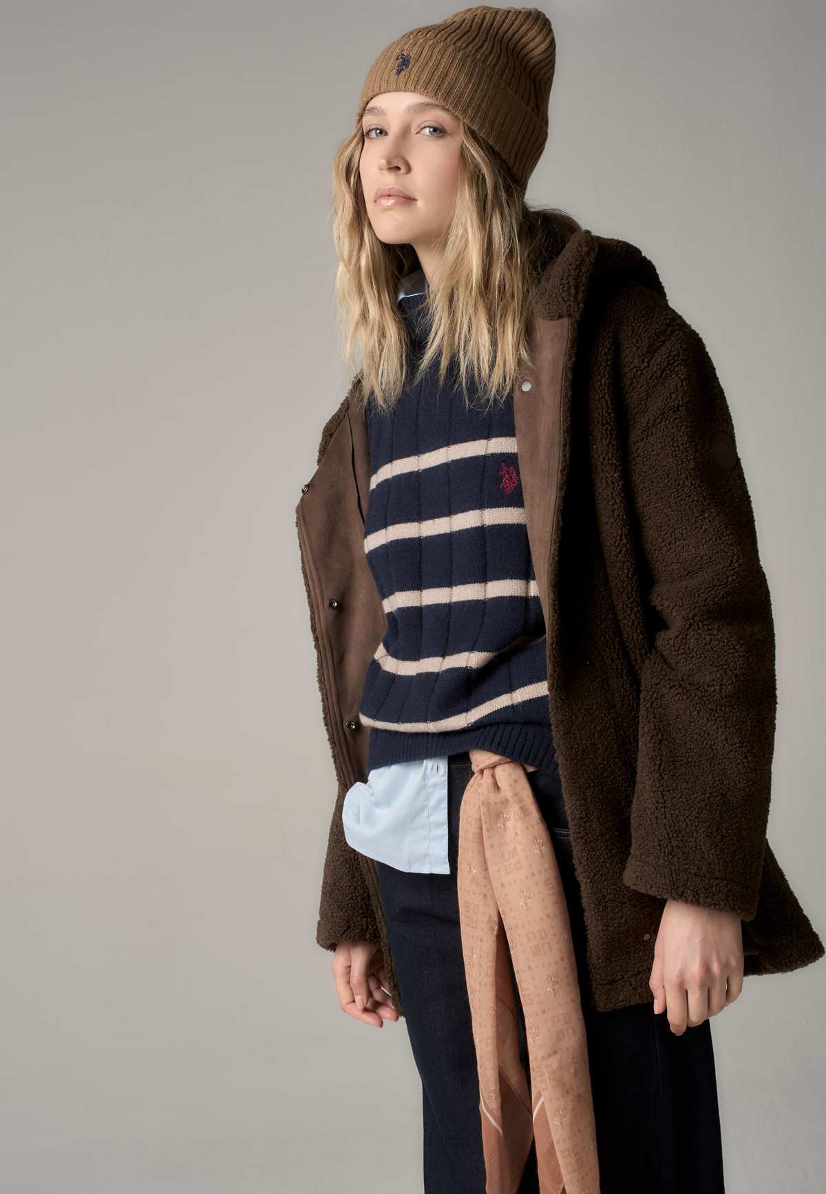 Maglia dolcevita a righe