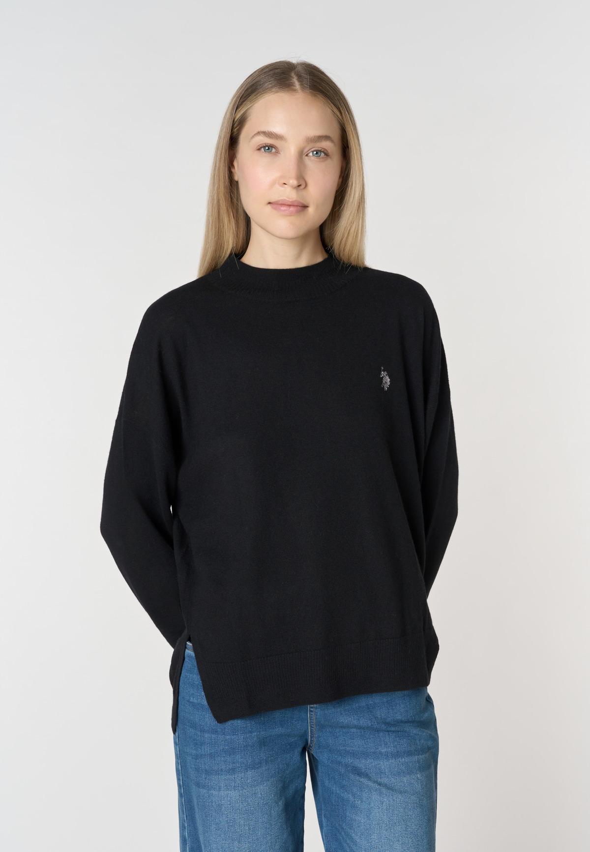 Maglia girocollo in lana merino