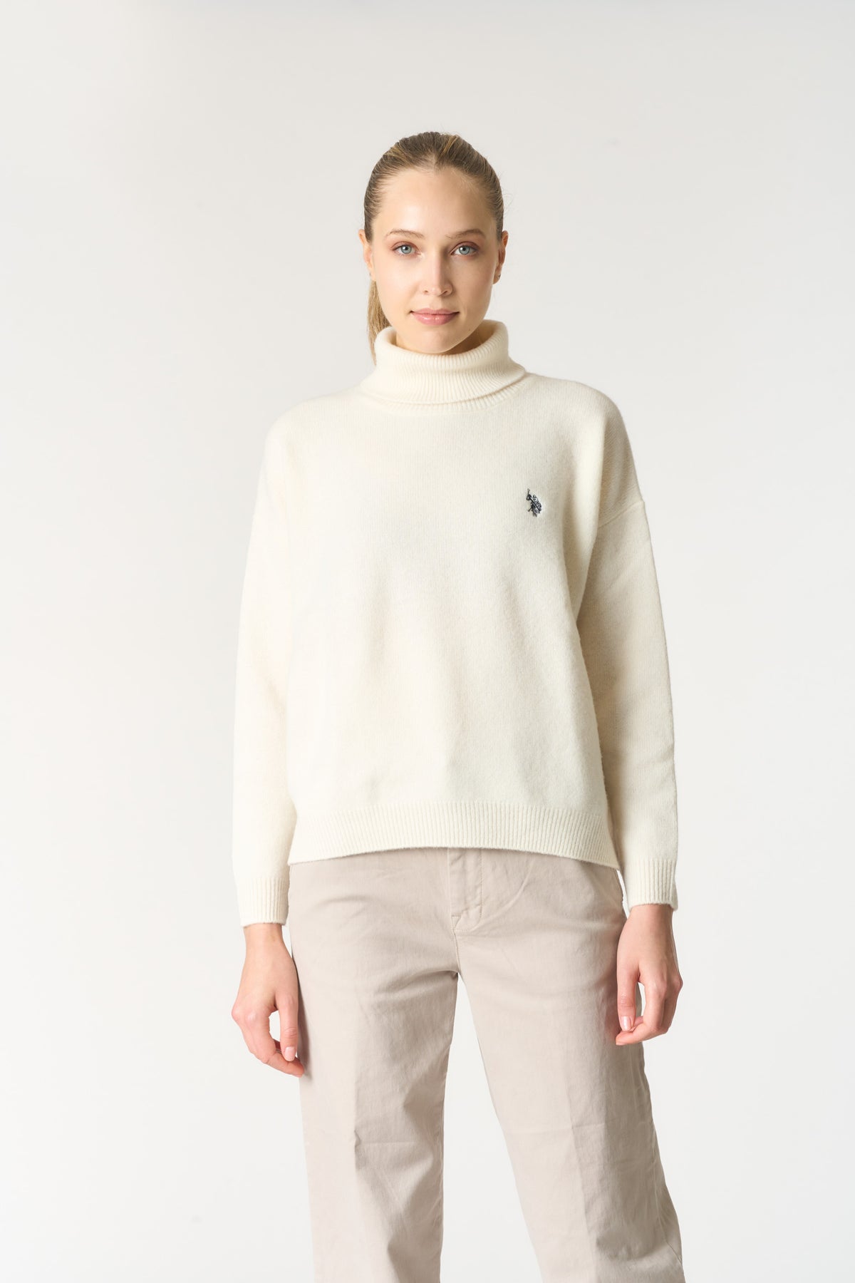 Maglia dolcevita Premium Quality con logo