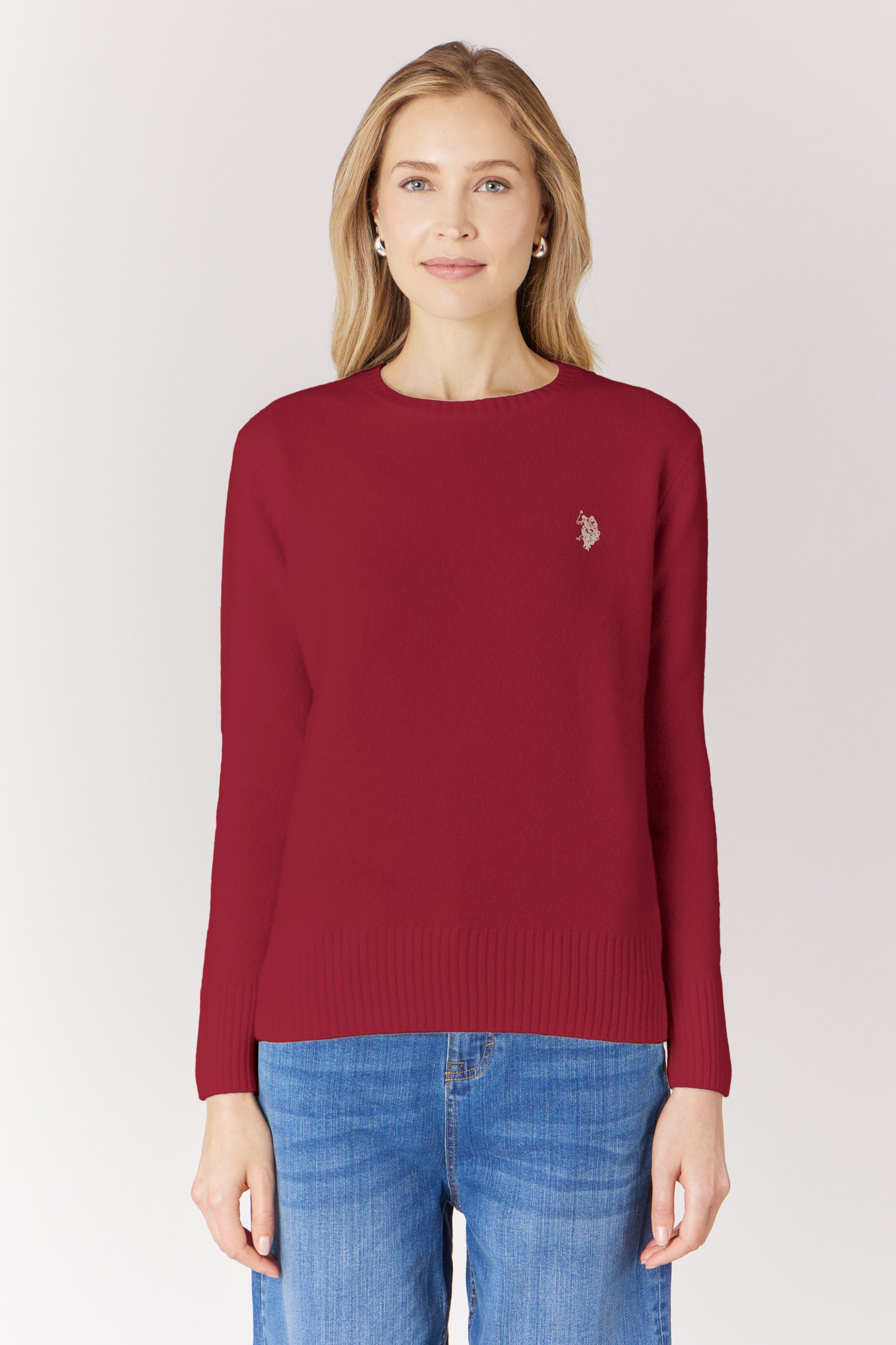 Maglia donna girocollo con logo