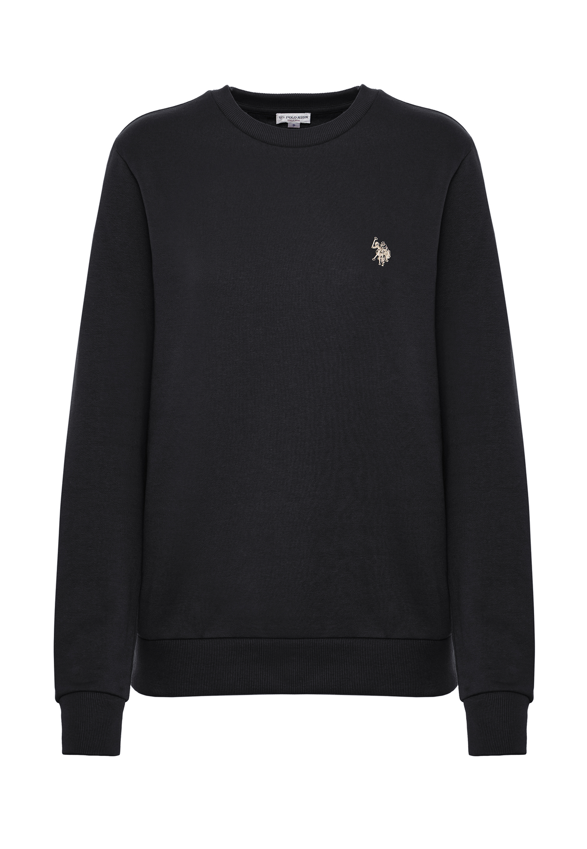 Felpa girocollo in cotone misto con logo Double Horsemen