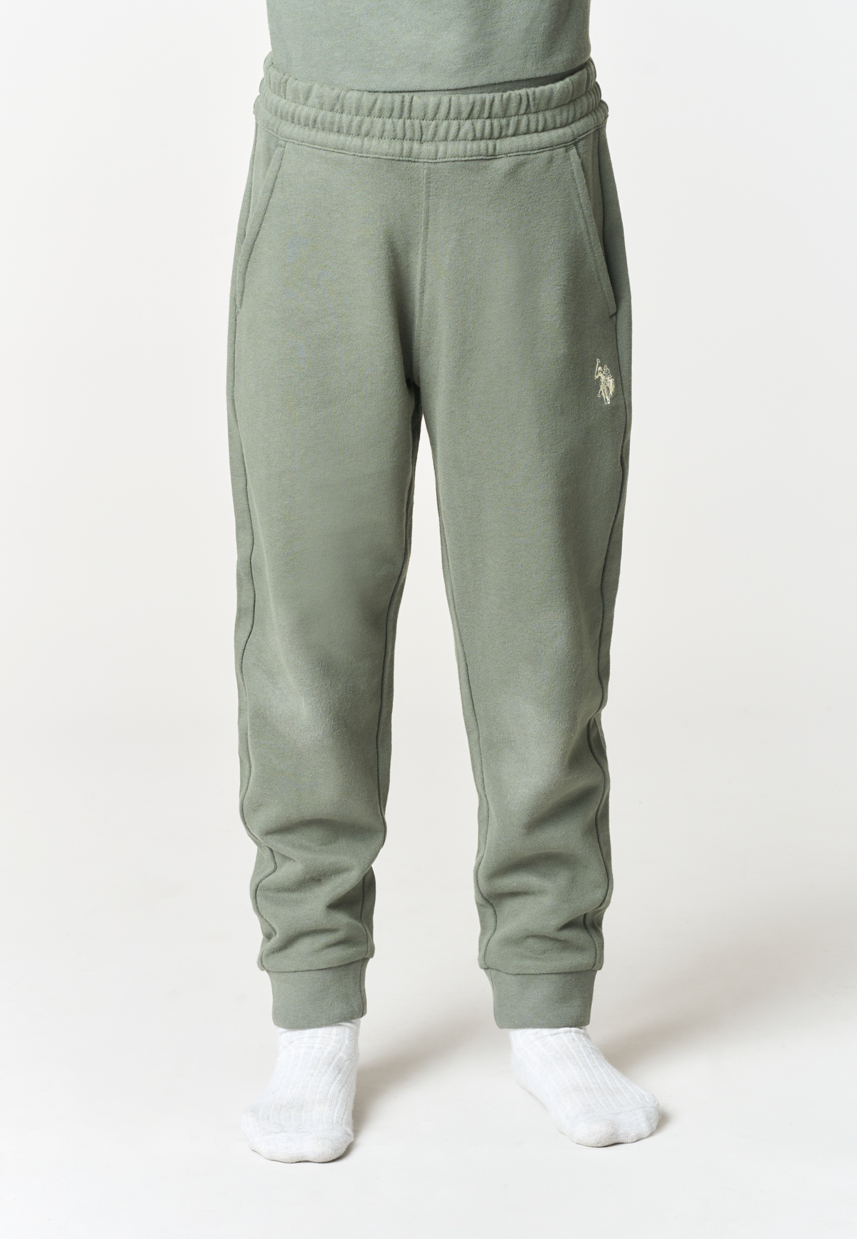 Pantalone sportivo con coulisse e polsini