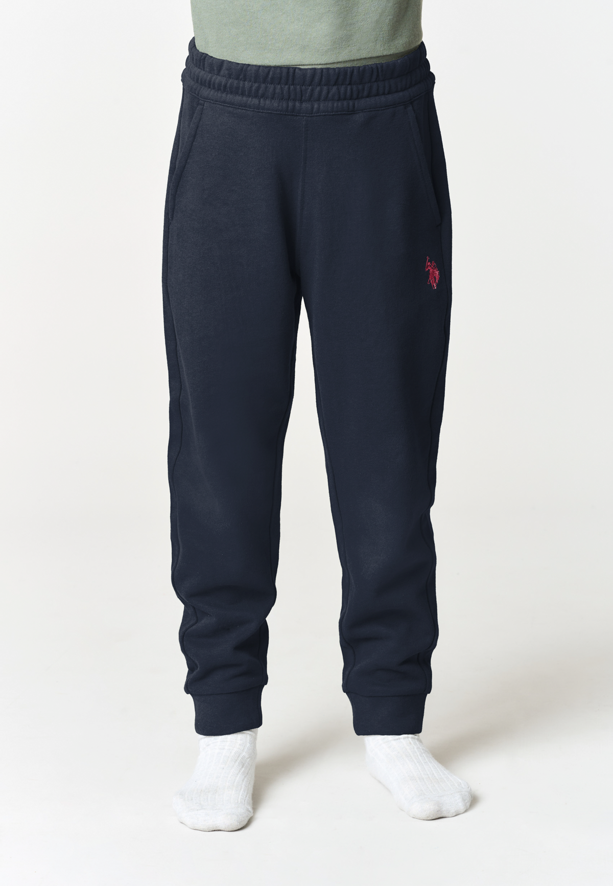 Pantalone sportivo con coulisse e polsini