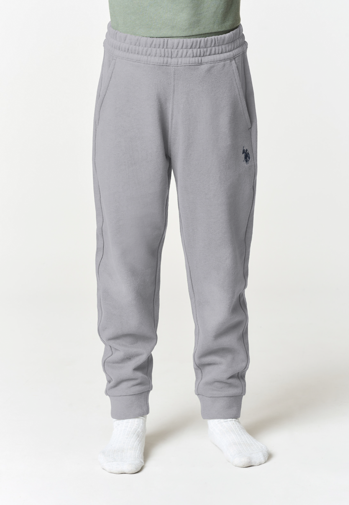Pantalone sportivo con coulisse e polsini