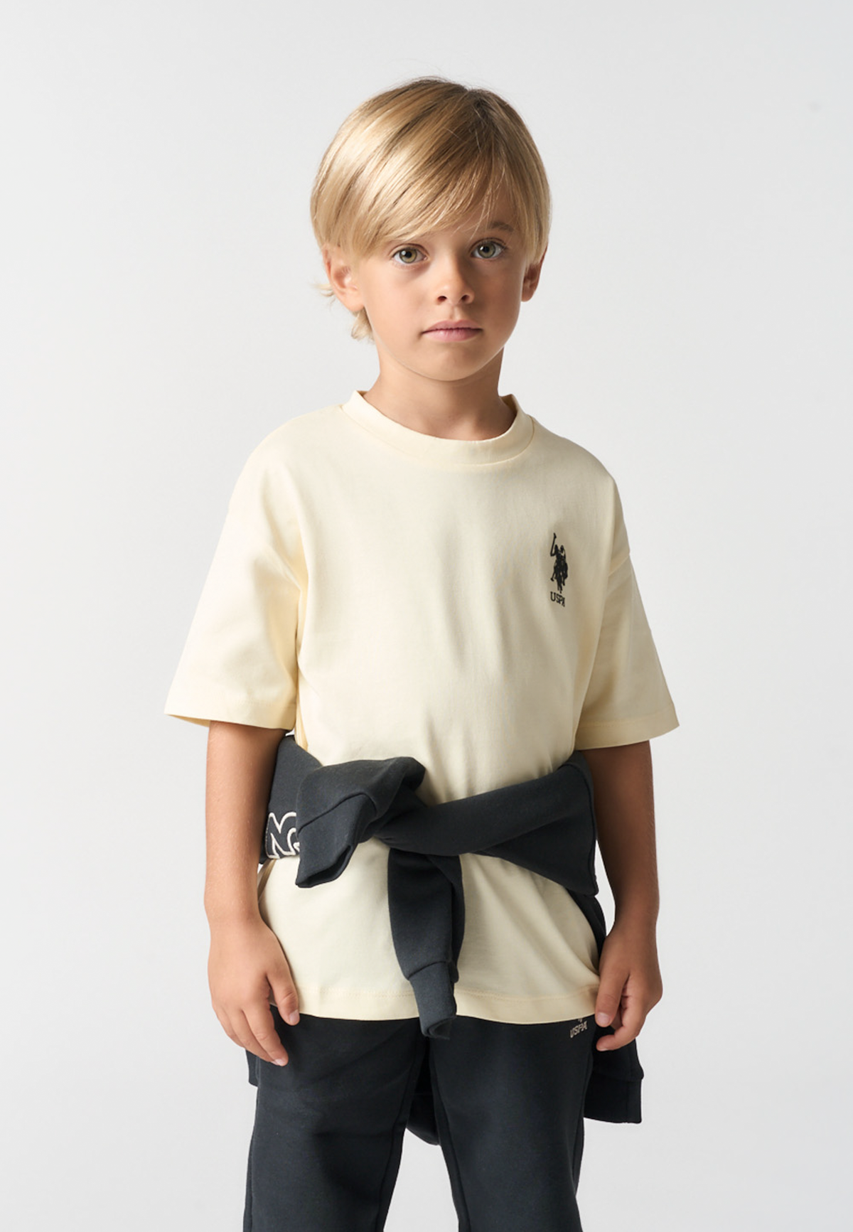 T-shirt girocollo in cotone con vestibilità oversize