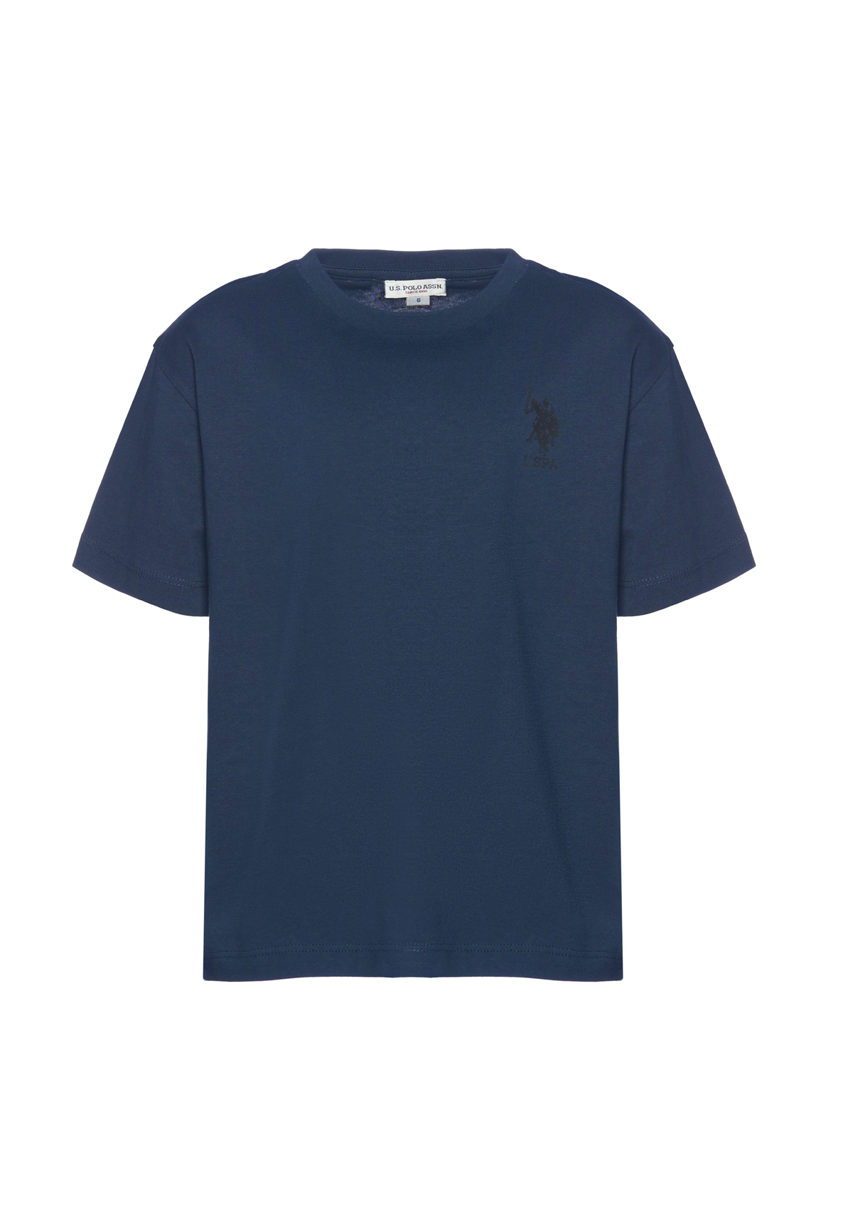 T-shirt girocollo in cotone con vestibilità oversize