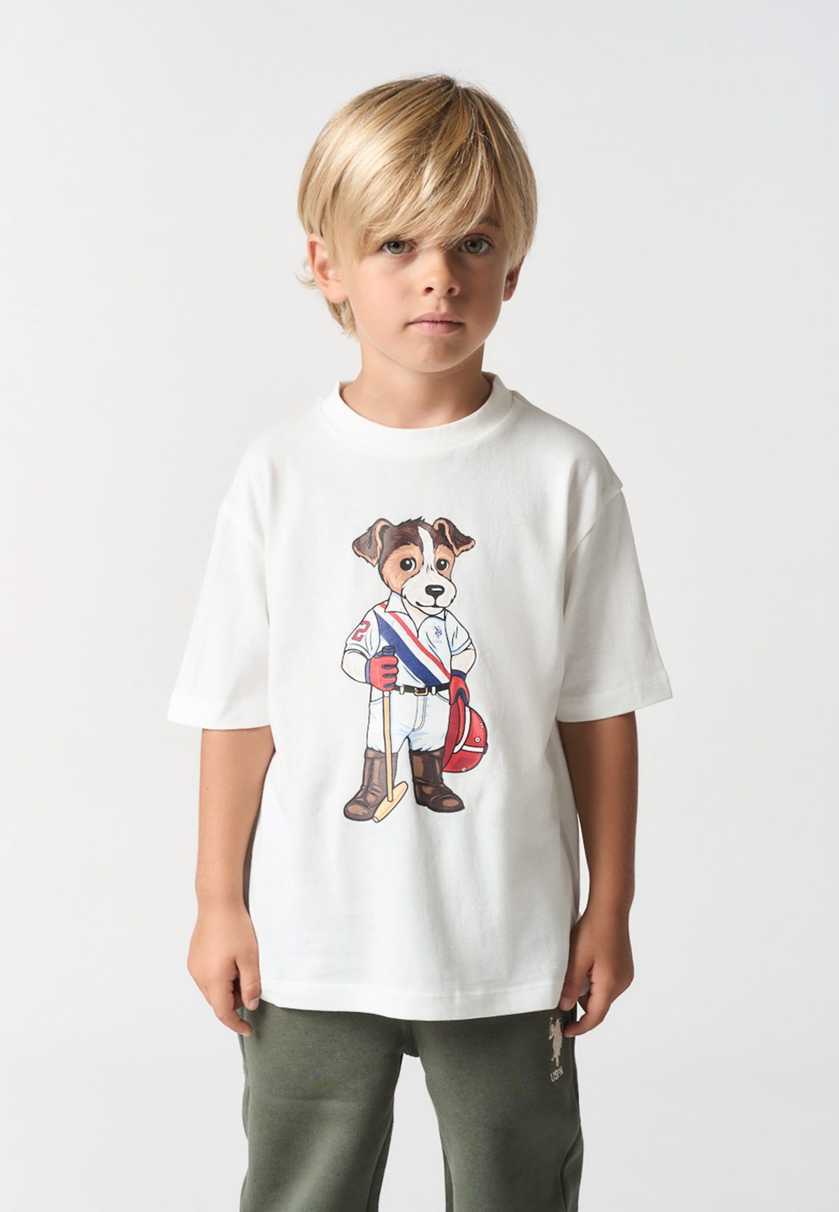 T-shirt in cotone con mascotte Jack