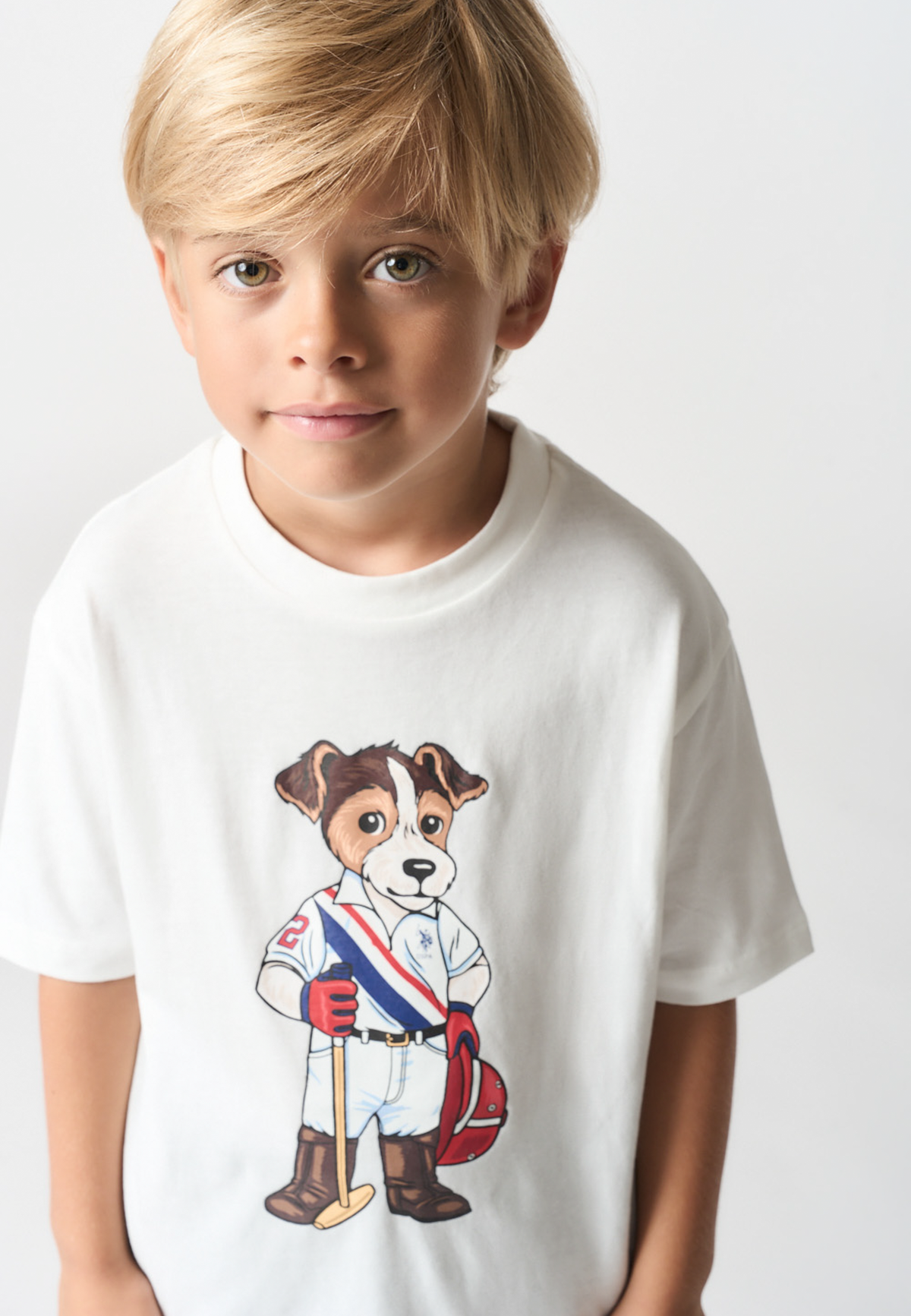 T-shirt in cotone con mascotte Jack