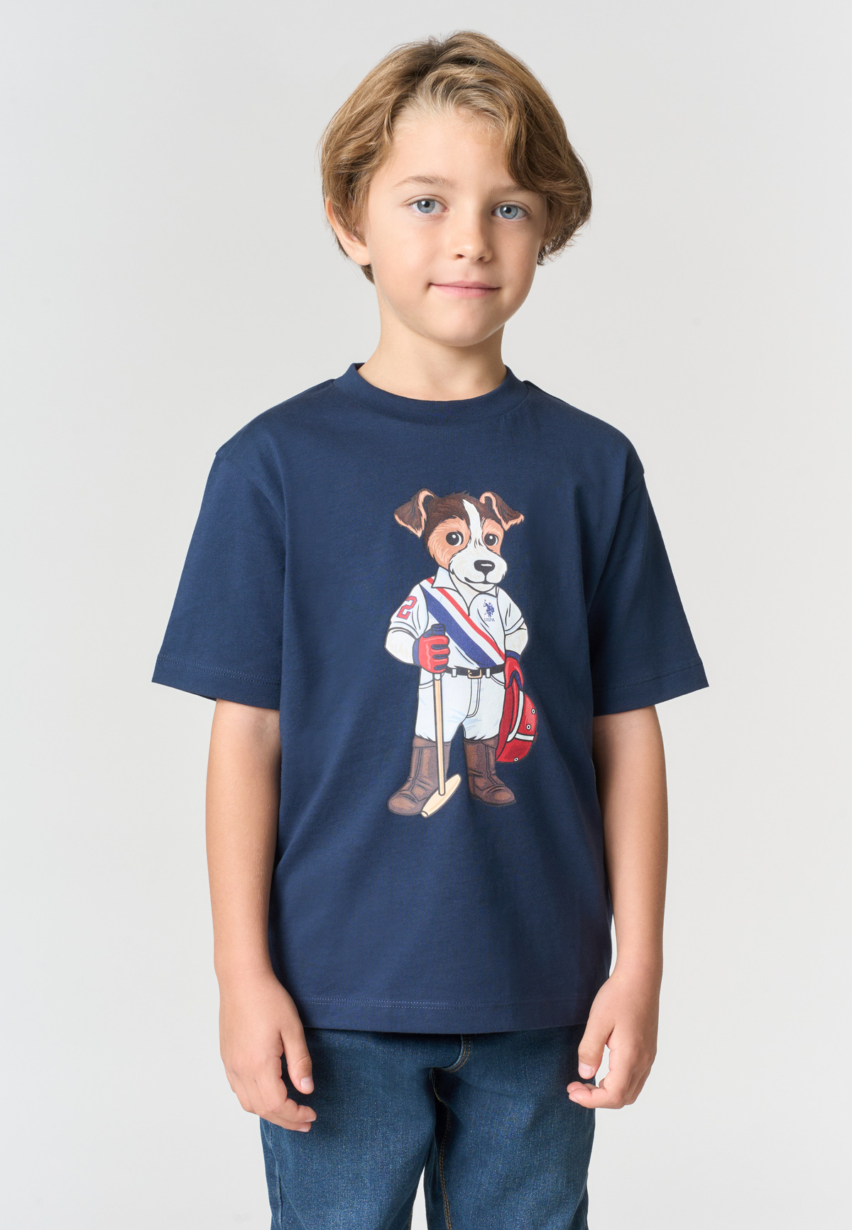 T-shirt in cotone con mascotte Jack