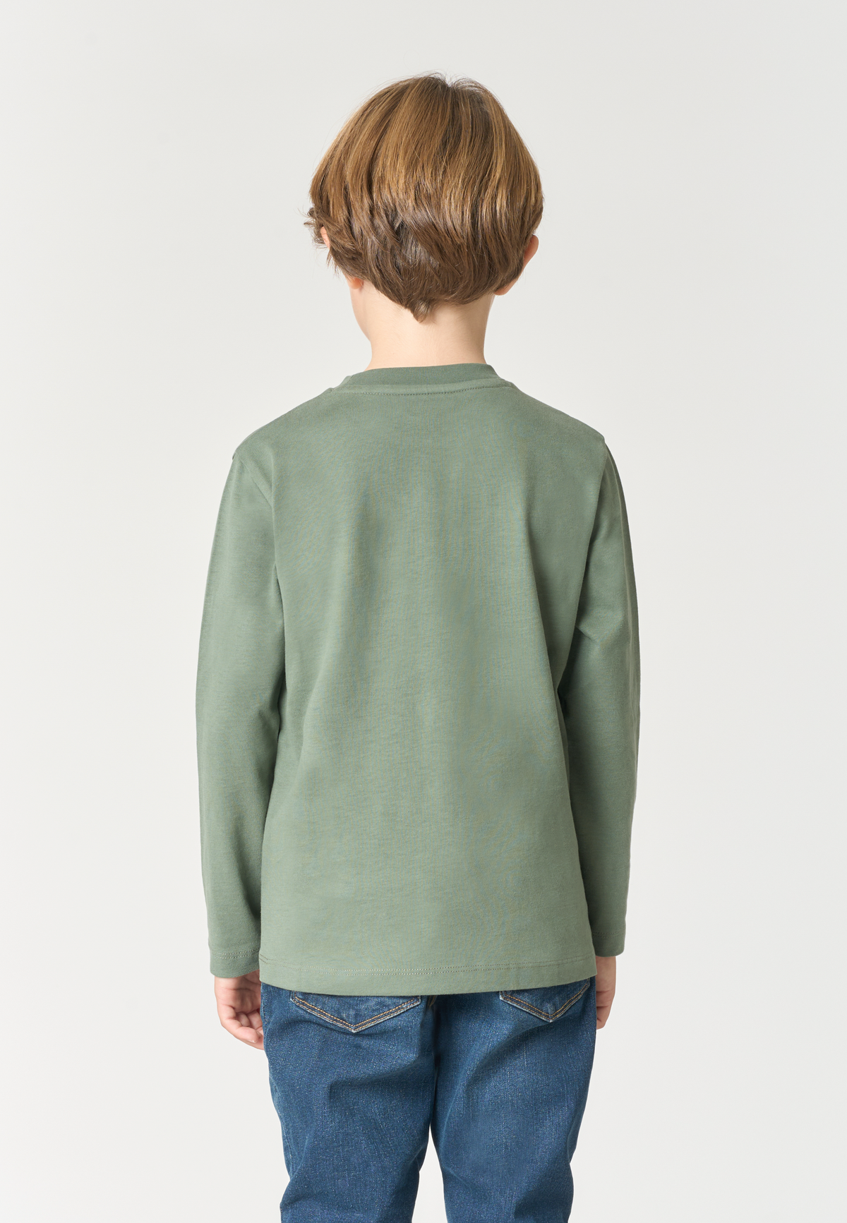 T-shirt a maniche lunghe da bambino in cotone