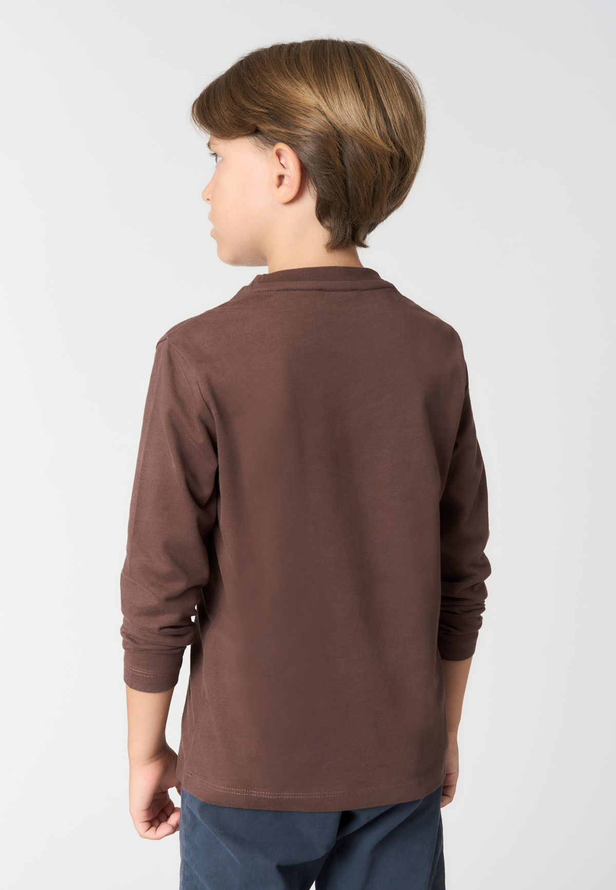 T-shirt a maniche lunghe da bambino in cotone