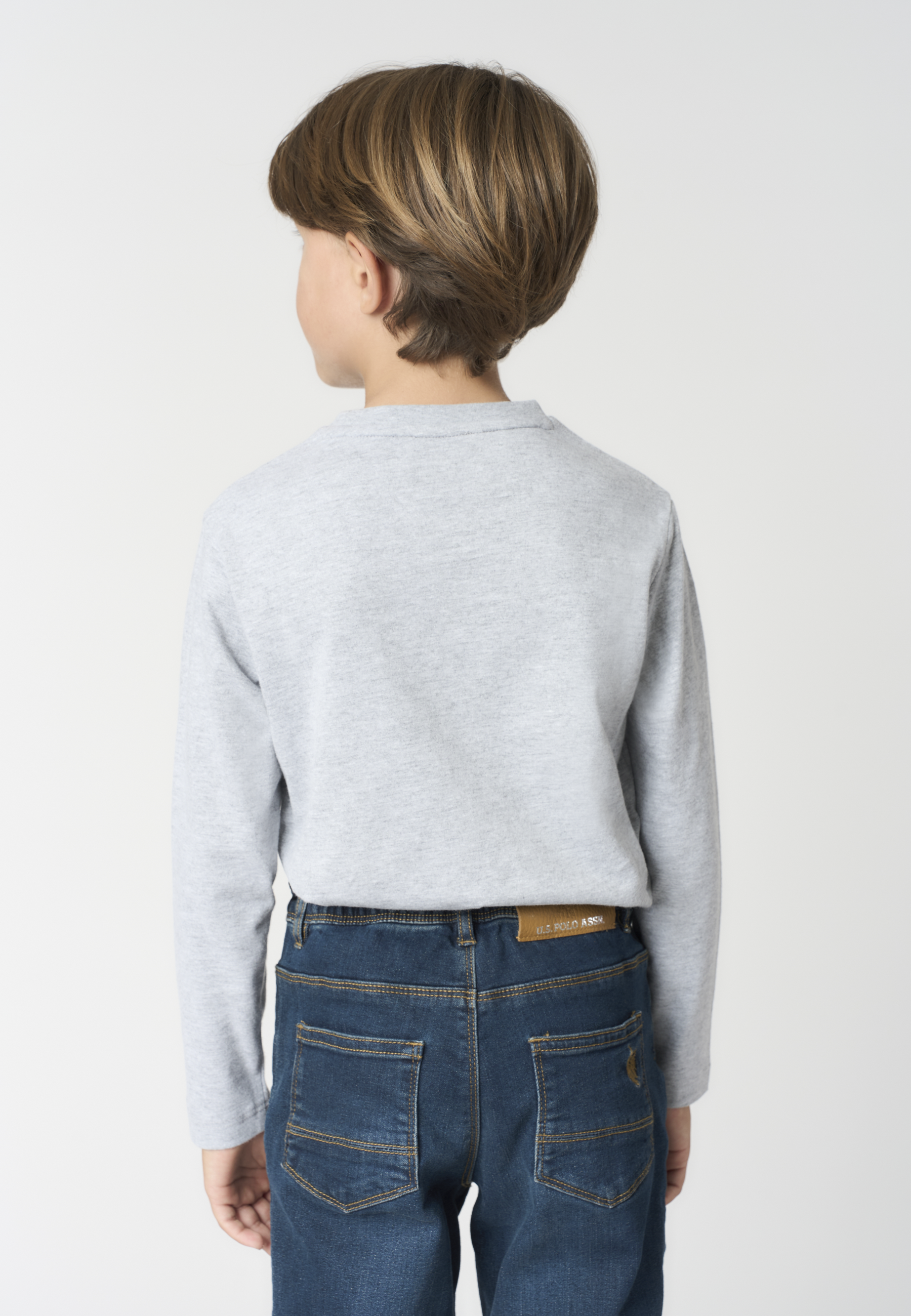 T-shirt a maniche lunghe da bambino in cotone