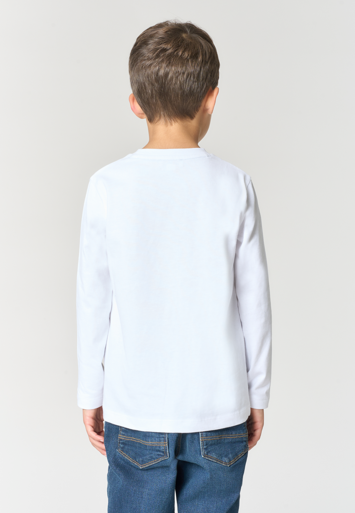 T-shirt a maniche lunghe in cotone da bambino con grafica U.S. Polo Assn.