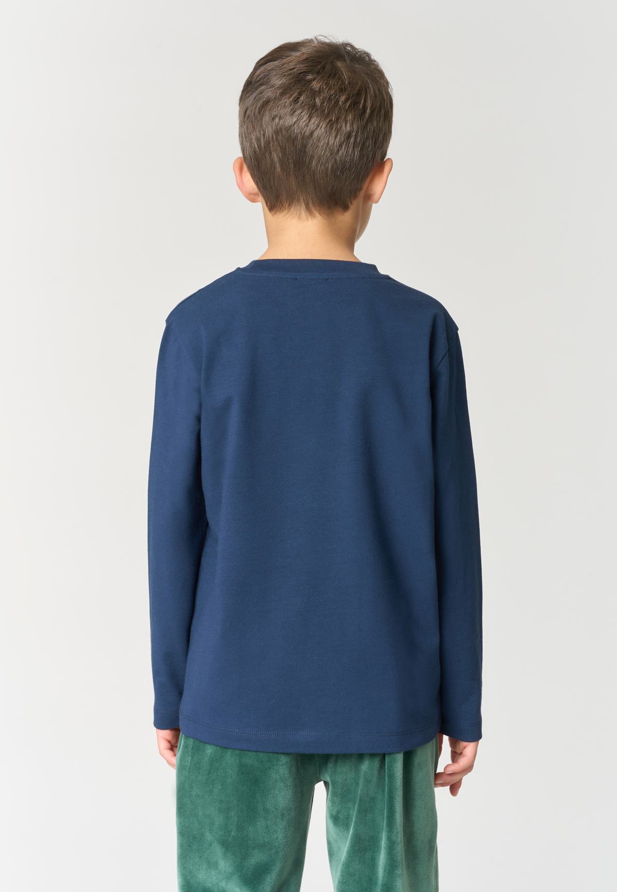 T-shirt in cotone a maniche lunghe con grafica natalizia