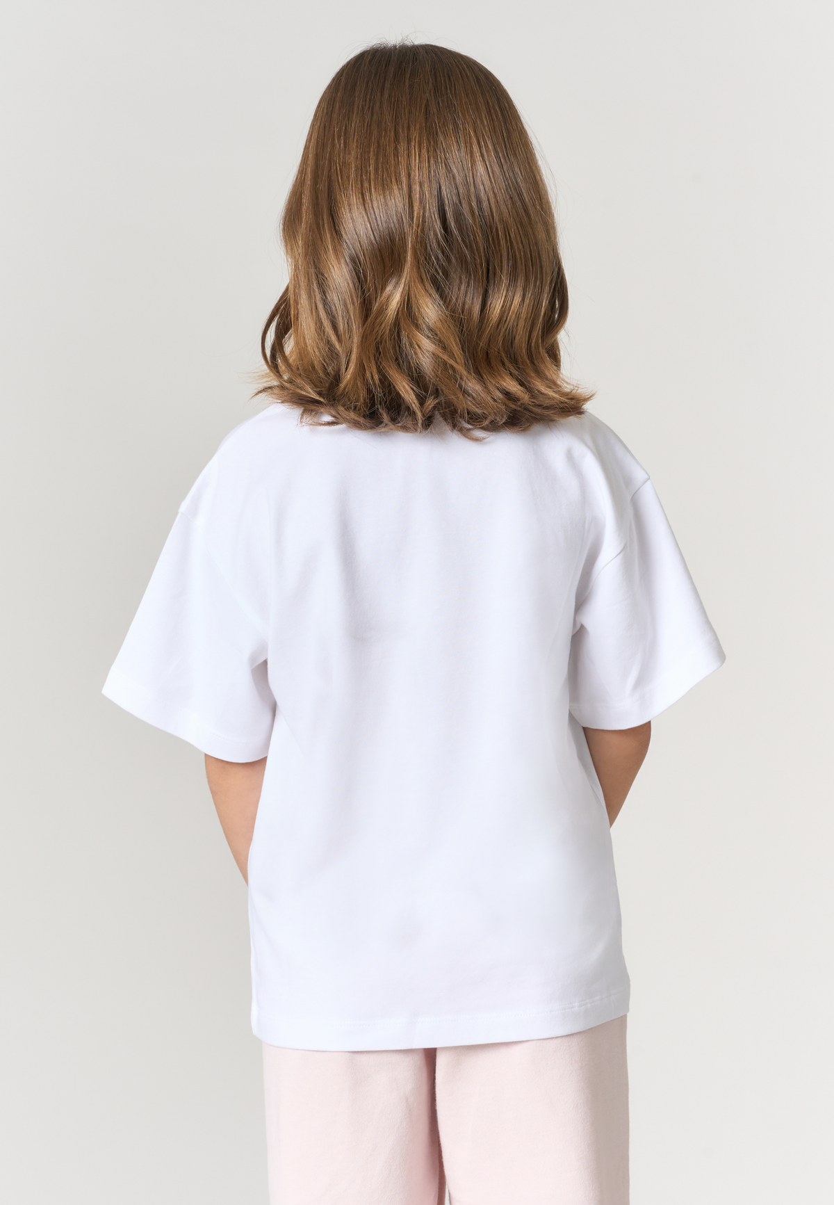 T-shirt girocollo cropped in cotone