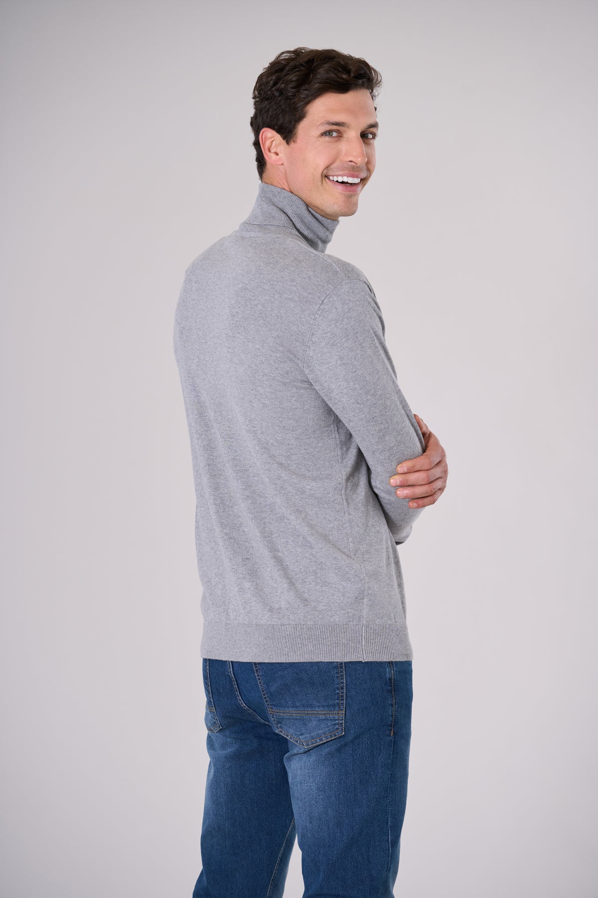 Maglia dolcevita cotone e cashmere