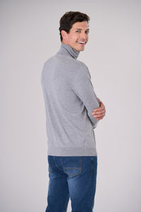 Maglia dolcevita cotone e cashmere