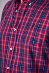 Camicia regular fit fantasia quadretti con logo U.S. Polo Assn.