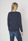 Maglia scollo a V cotone e cashmere