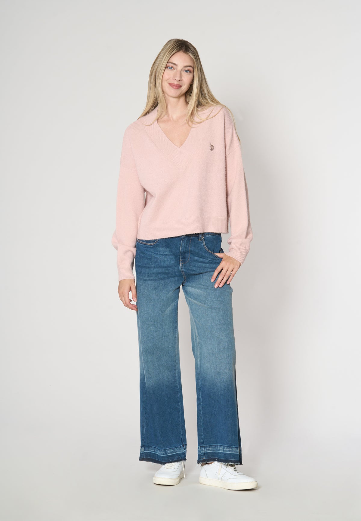Pantalone denim bull Wide Leg