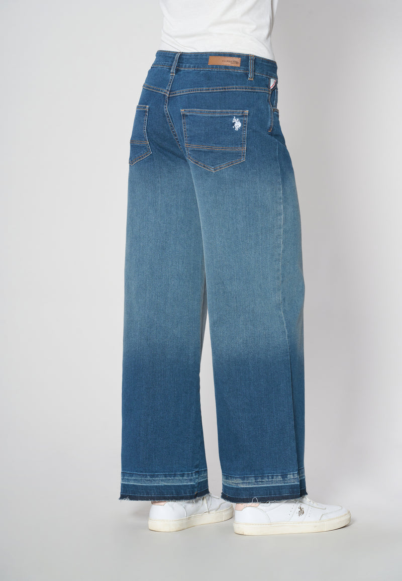 Pantalone denim bull Wide Leg