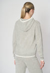 Maglia con cappuccio misto lana merino riciclata