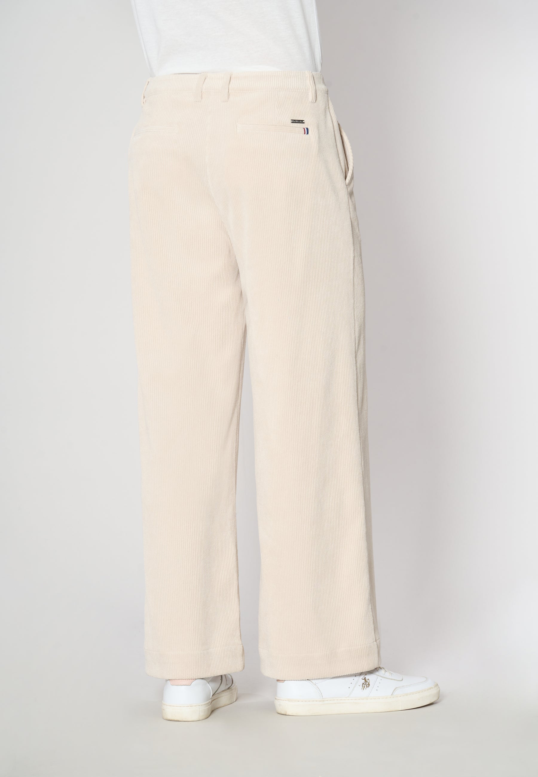 Pantalone dritto in velluto a coste