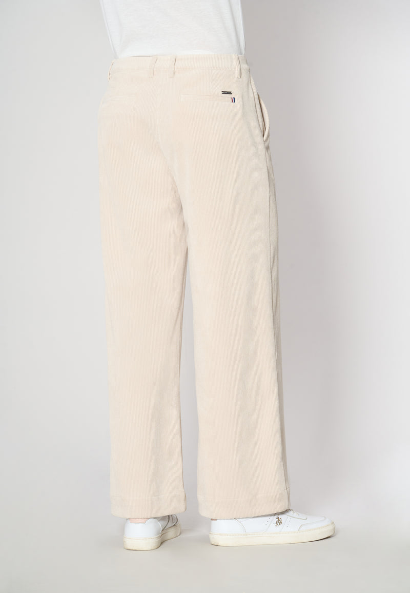 Pantalone dritto in velluto a coste