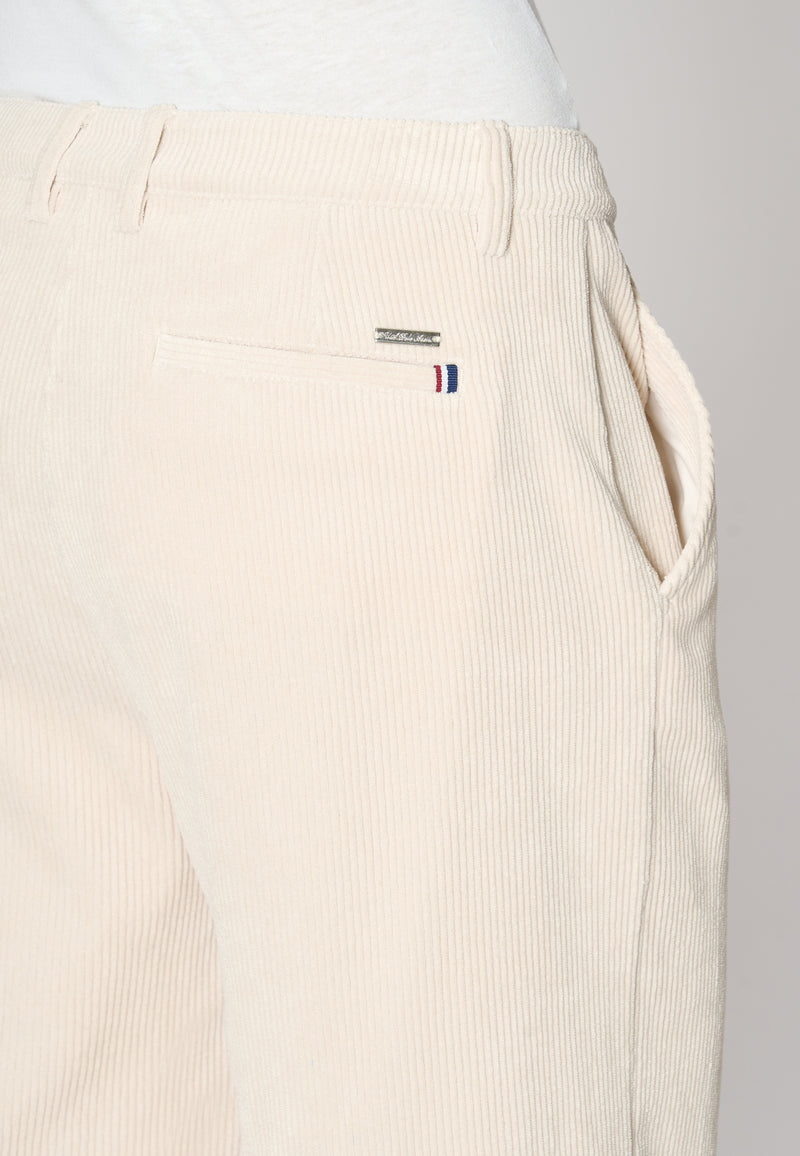 Pantalone dritto in velluto a coste