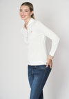 Polo a maniche lunghe micro piquet stretch