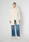 Cappotto combinato in nylon e panno