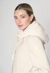 Cappotto combinato in nylon e panno