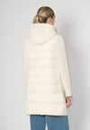 Cappotto combinato in nylon e panno