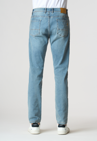 Pantalone denim da uomo cinque tasche regular fit