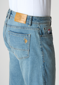 Pantalone denim da uomo cinque tasche regular fit
