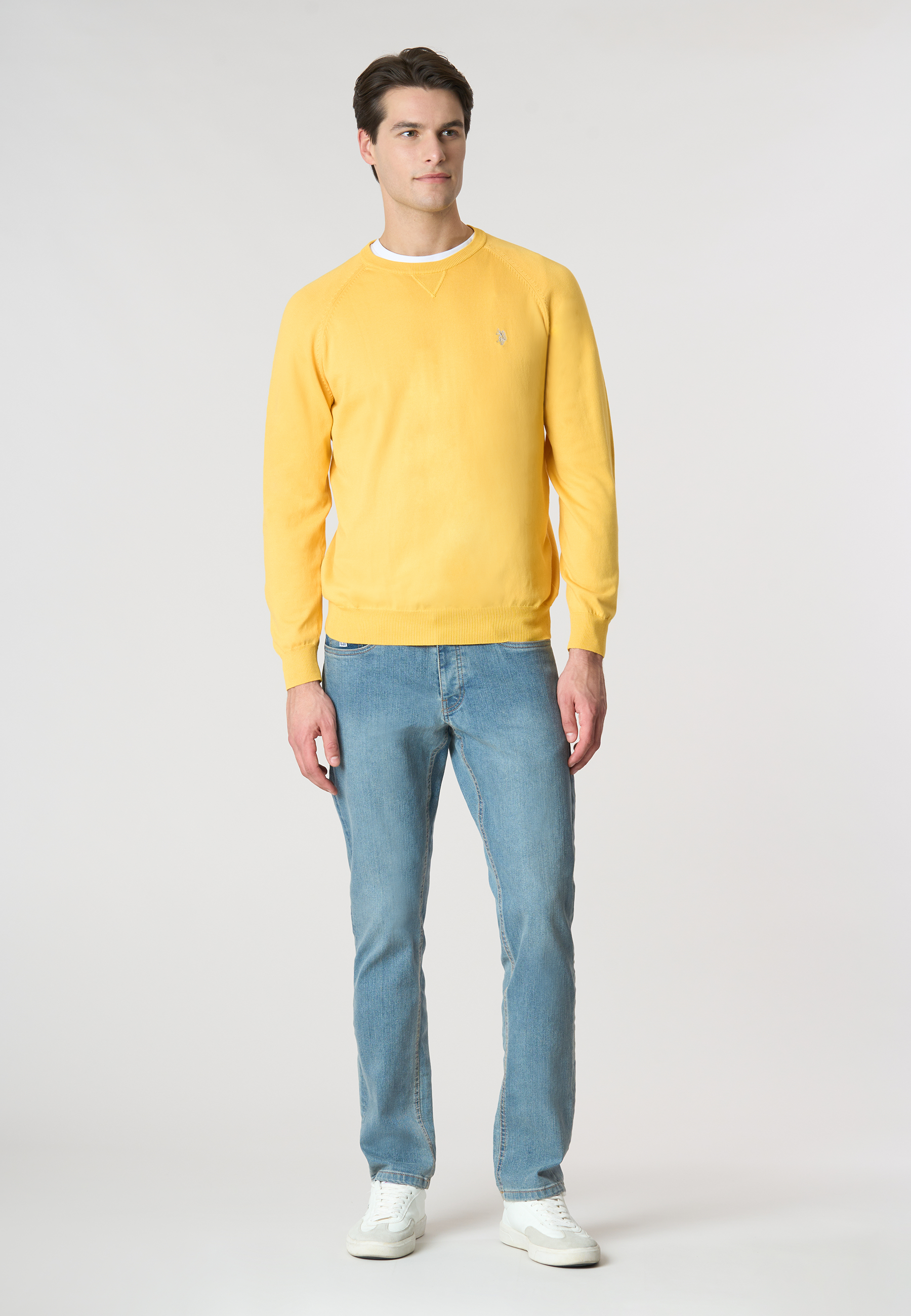 Pantalone denim da uomo cinque tasche regular fit