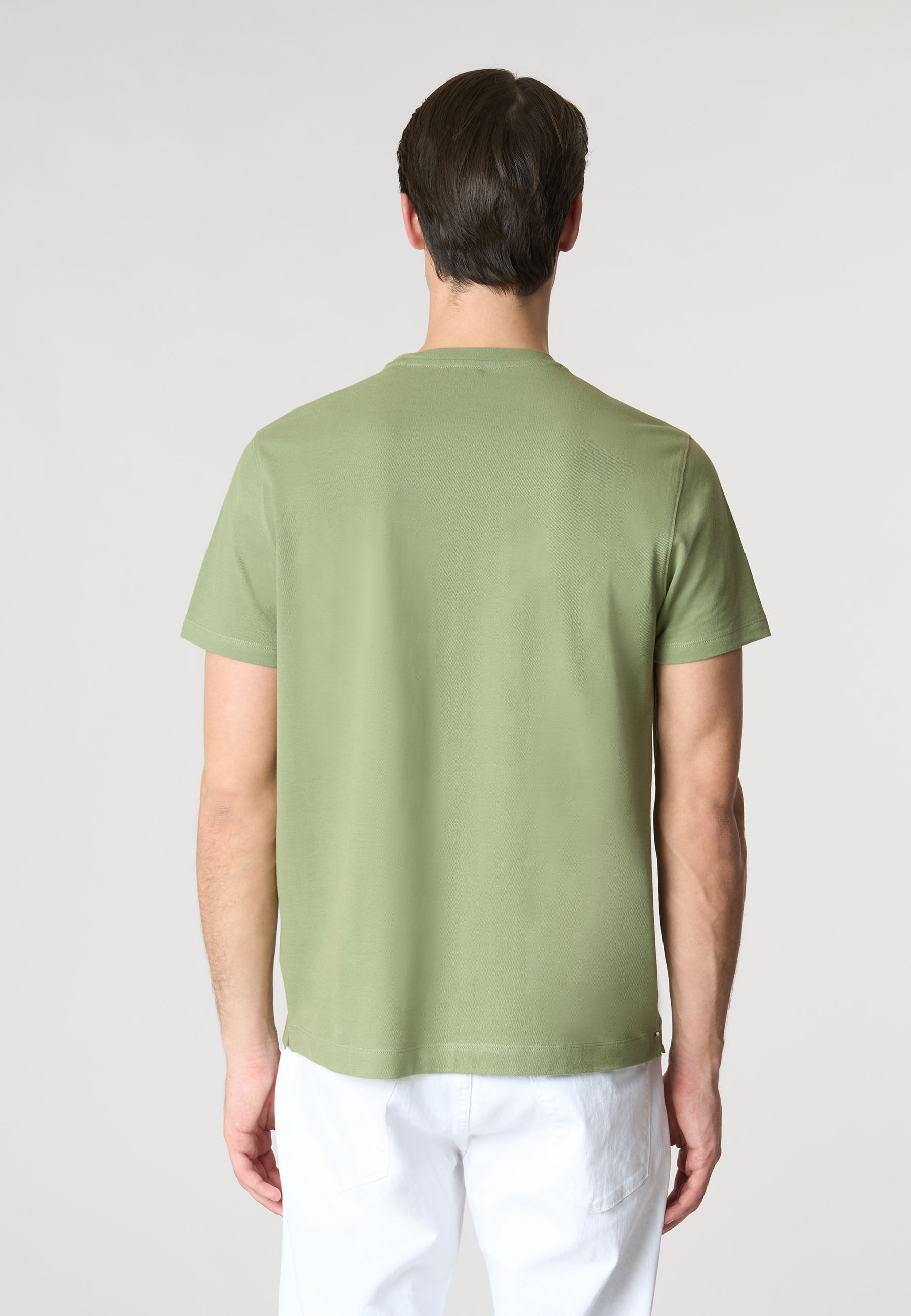 T-shirt a maniche corte in cotone supima premium quality con logo