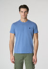 T-shirt a maniche corte in cotone melange premium quality con logo