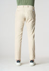 Pantalone chino in misto lino e cotone stretch