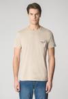 T-shirt a maniche corte in cotone con taschino sul petto