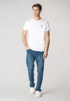 T-shirt a maniche corte in cotone con logo