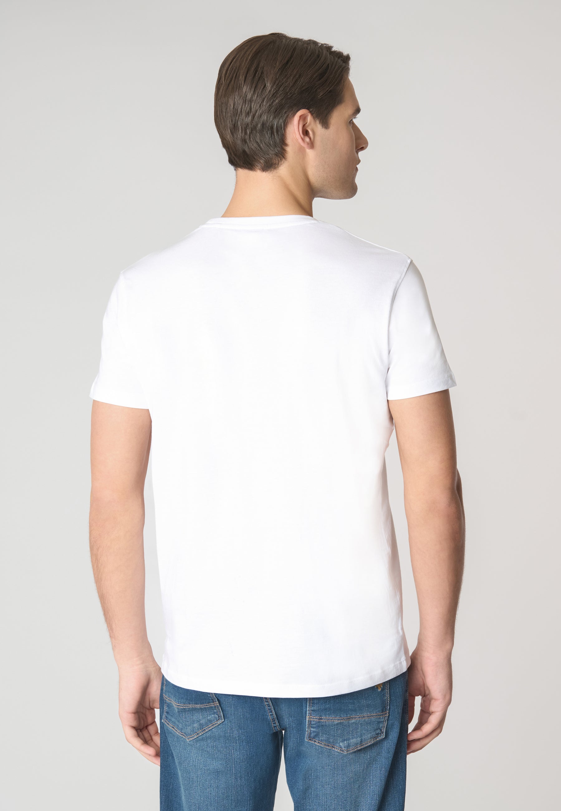 T-shirt a maniche corte in cotone con logo