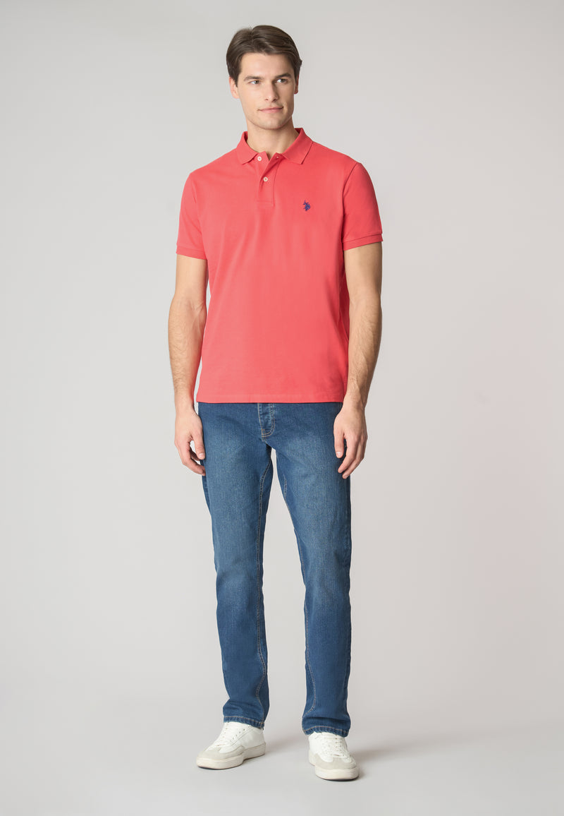 Polo shirt a maniche corte in cotone piquet