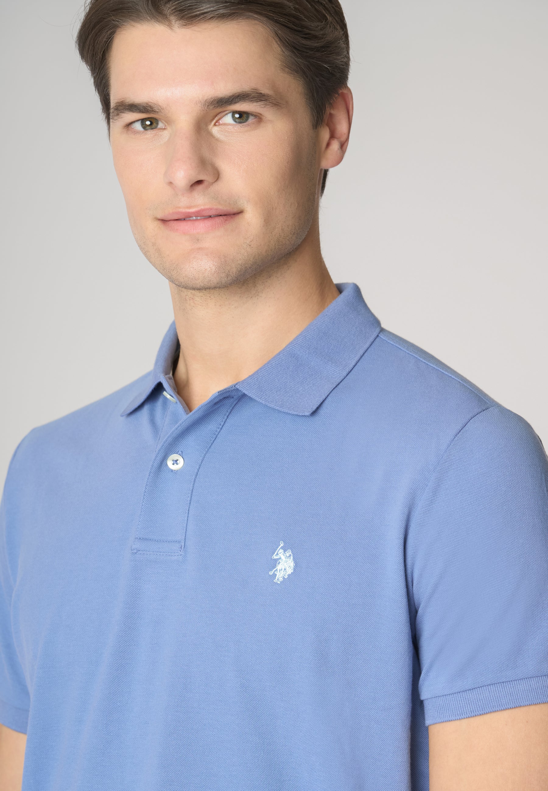 Polo shirt a maniche corte in cotone piquet