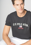T-shirt a maniche corte in cotone con stampa U.S. Polo Assn.